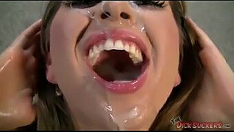 Riley Reid'S Royal Performance In A Sperm-Filled Mouth