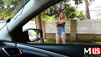 Amber Moore'S Thrilling Ride With A Mysterious Pickup In 004