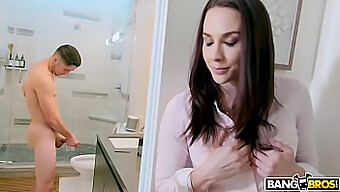 Milf Chanel Preston Discovers Her Stepson Masturbating In The Bathroom