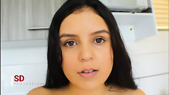 Melanie Gives Me A Hand With My Clothes And Then We Have Sex – Spanish Porn With Oral And Cum Swallowing